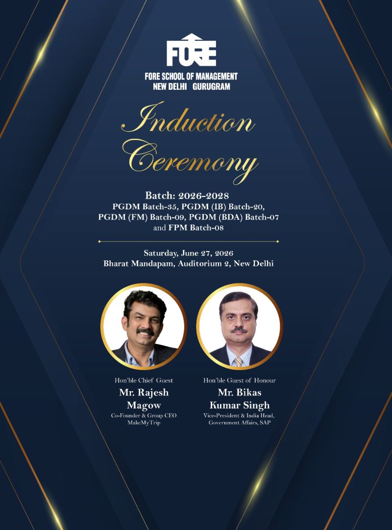 Induction Ceremony — FORE School of Management